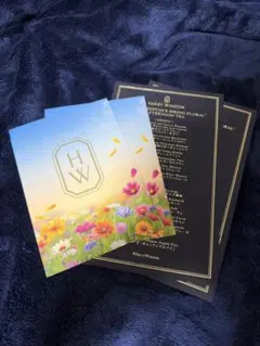 HARRY WINSTON アフタヌーンティー メニュー＆招待状
