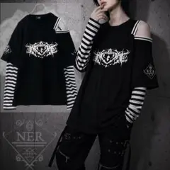 OPEN SHOULDER FAKE LAYERED PULLOVERのサムネイル