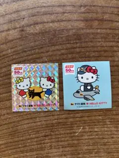 ヤマト運輸 ハローキティ 50周年記念 ステッカー 2枚セットのサムネイル