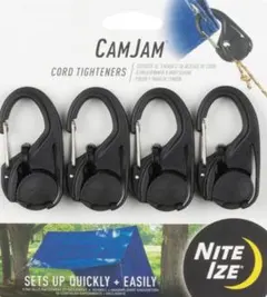 NITEIZE カムジャム/ カラビナクリップ4点/パラコード3点/計7点セット