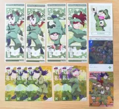 忍たま乱太郎 三年生 ロングステッカー クリアカード ぱしゃこれ EMOCA