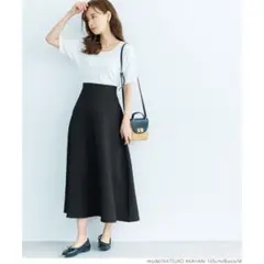 ☆coca コカ L　上品 エンボス フレアスカート☆ロングスカートのサムネイル