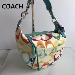 COACH Scribble Stitch Hobo One Shoulder
