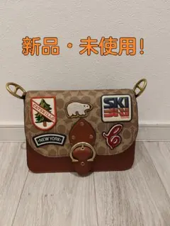 COACH ショルダーバッグ ワッペン付き