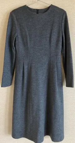 新品タグ付き アンタイトル UNTITLED グレー　ウールワンピース XS