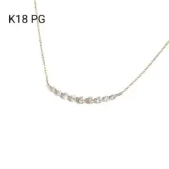 美品】K18PG トリロジー9Pダイヤモンドネックレス - メルカリ