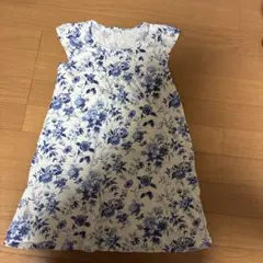 UNIQLO 花柄 ノースリーブ ワンピース 130センチ