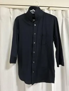 MICHEL KLEIN homme 七分袖シャツ ネイビー サイズ48 Mのサムネイル