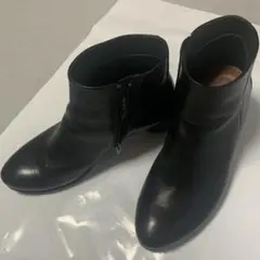 美品　36 ecco エコー　ブーティ サイドジップ 　ブーツ　黒　ブラックのサムネイル