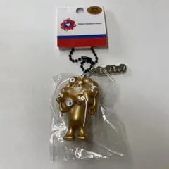 ミャクミャクゴールド立体PVCキーホルダープレート付き金色EXPO2025公式