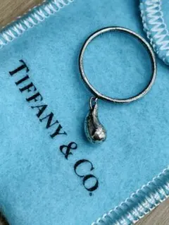 Tiffany ティファニー ティアドロップリング シルバー925 約8号 - メルカリ
