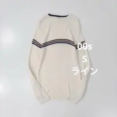00s Y2K ラインニットセーター ヴィンテージ 古着