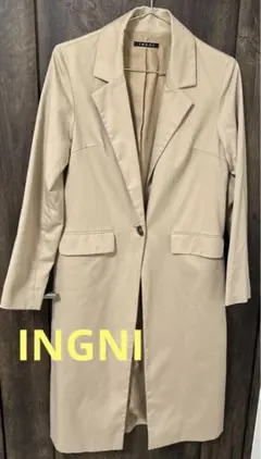INGNI イング　ロングコート　チェスターコート　コート　ベージュ　Mサイズ