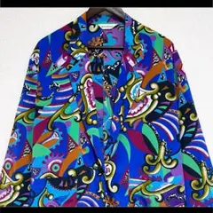 enricodomani エンリコドマーニ ジャケットシャツ 総柄 派手 個性的