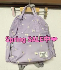 BREEZE DAISUKI 花柄リュック Sサイズ パープル 紫