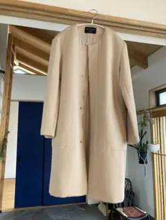 MACPHEE ベージュ ロングコート ウール混合のサムネイル