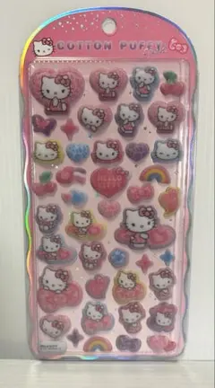 正規品　コットンパフィシール　キティ