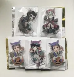 鬼滅の刃　ハロウィン2025 アクリルスタンド　炭治郎×2　無一郎　猗窩座　獪岳