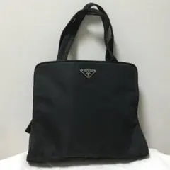 本物プラダPRADAナイロントートビジネスミニボストンハンドバッグ黒メンズ
