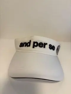and per se ホワイト バイザー