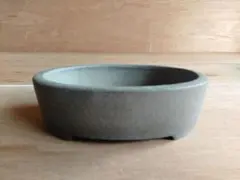 小品盆栽鉢 和鉢 楕円 無釉薬 植木鉢 盆栽 鉢 常滑焼のサムネイル