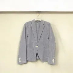 UNIQLO ユニクロ ストライプ テーラードジャケット 綿 コットン Sサイズ