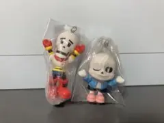 UNDERTALE つまんでつなげてマスコット パピルス　サンズ　カプセルトイ