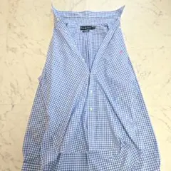ラルフローレン ブルー×白 ギンガムチェック 長袖シャツ メンズ XL