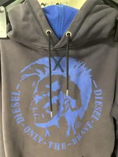 DIESEL ダークグレー フーディ
