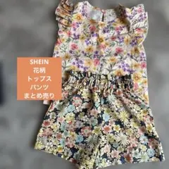 SHEIN フラワープリント ノースリーブ 4Y セット　100㎝のサムネイル