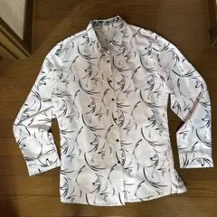 抽象模様 長袖シャツ