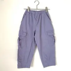 ［H&M］コットンカーゴ パープル ゴムウエスト 120cm