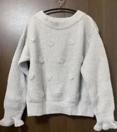 パープル ニット