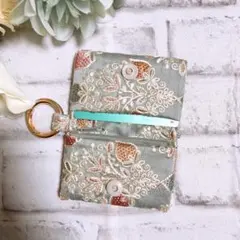 インド刺繍リボン　ポーチ　マルチ　ハンドメイド　ミニポーチ　NO3191 小銭