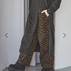 ニコアンド プリントコーデュロイパンツ