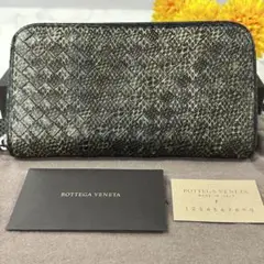 超良品‼️ 希少　ボッテガヴェネタ　財布　長財布　パイソン　ラウンドファスナー 超良品‼️ 希少 ボッテガヴェネタ 財布 長財布 パイソン
