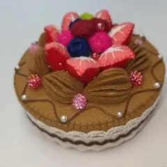 フェルト製ケーキデコレーション