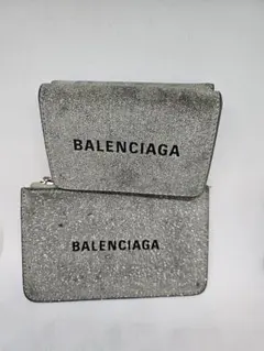 BALENCIAGA シルバーコインケース BALENCIAGA バレンシアガ 財布 コインケース 小銭入れ シルバー