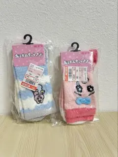 おぱんちゅうさぎ もこもこ靴下 2足セット しまむら ルームソックス【新品】