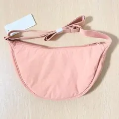 UNIQLO 新品未使用 ラウンドミニショルダーバッグ ピンク 本物 かばん
