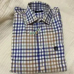 DAKS チェック柄 長袖シャツ