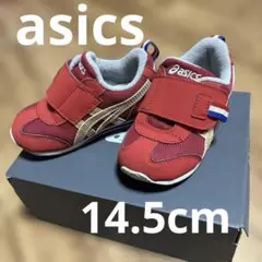 美品asics 14.5cm 赤財布シューズ