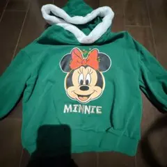 リトシー　ミニーマウス フード付き　トレーナー 100サイズ　クリスマス