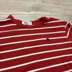 POLO Baby 赤白ストライプ Tシャツ 95