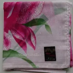 Mario Valentino 花柄コットンハンカチ