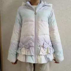 エニファム　キッズ　パステルレインボーカラー ダウンコート 130サイズ