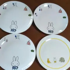 ミッフィーお皿4枚セット
