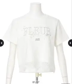 Rirandture レースヘムロゴプリントTシャツのサムネイル