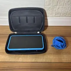 New 2DS LL 本体 青 充電ケーブル付き　ターコイズブルーブラック