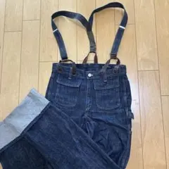 90'sOZONE COMMUNITY デニム サスペンダーパンツのサムネイル